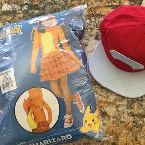 Pokémon Charizard Costume w/ Adult Ash Hat 🧡❤️